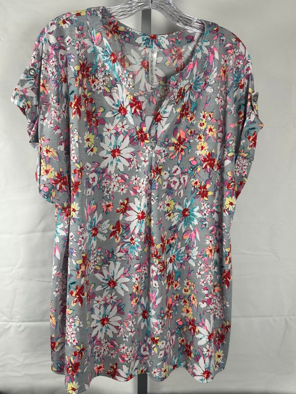 Dear Scarlett Floral Short Sleeve Top – 2X – NWT